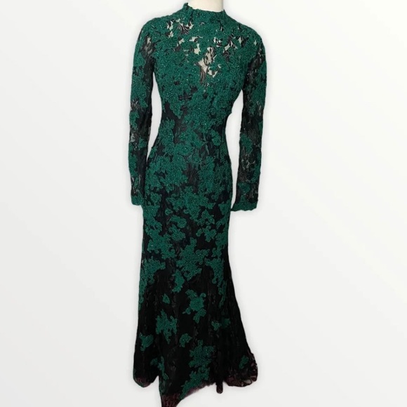 Alyce claudine green lace dress - Picture 4 of 10